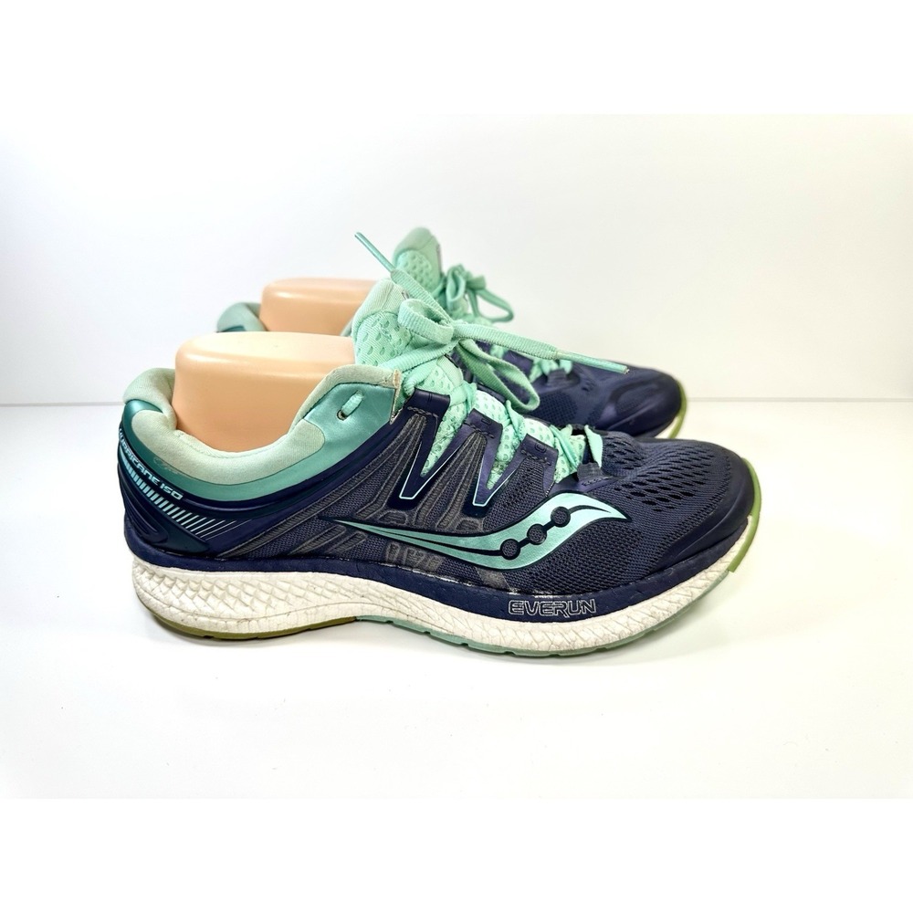 Saucony Womens Hurricane ISO 4 Blue Green Running Shoes S10411-35 Size 8.5